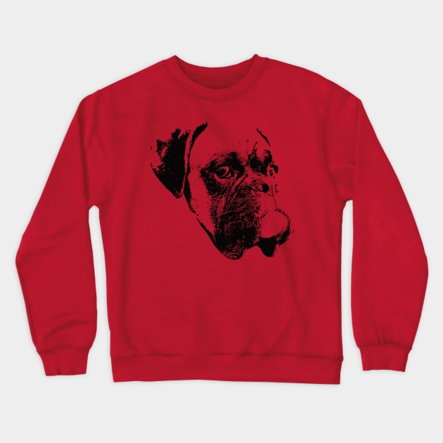 Boxer Dog - Boxer Christmas Crewneck Sweatshirt by DoggyStyles